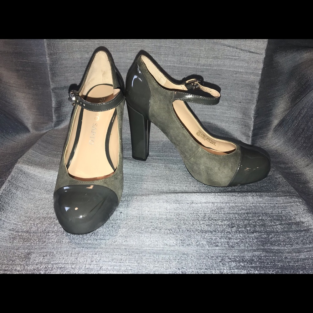 Franco Sarto Gray Suede Mary Jane Size 5
